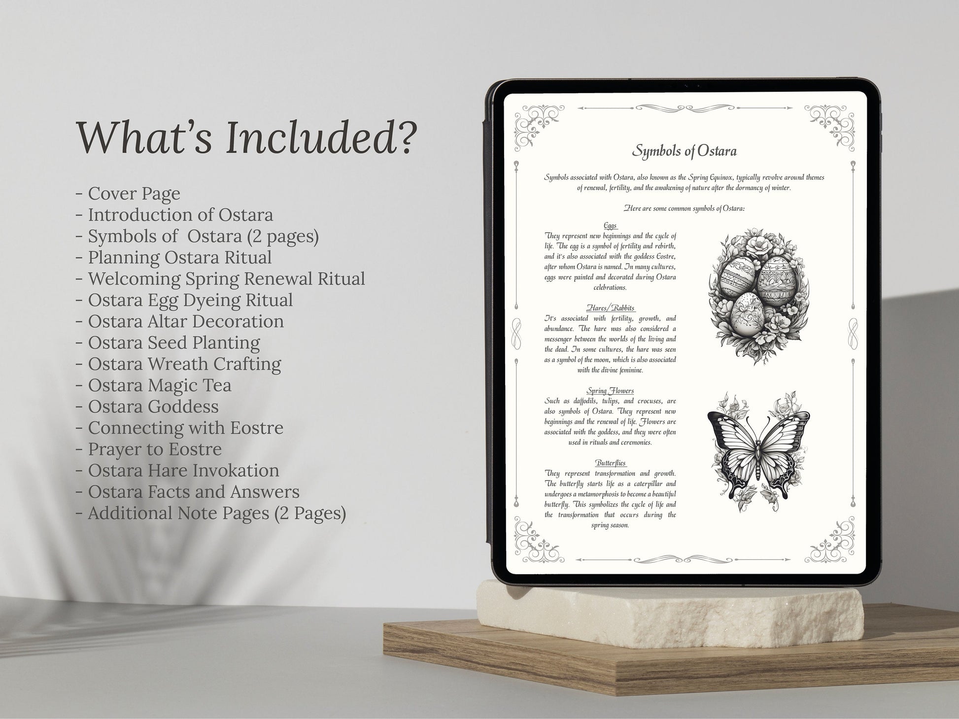 Ostara - Rituals and Ceremonies, Printable Grimoire Pages, Book of Shadows, Spring Equinox, Vernal Equinox, Wiccan Tradition, Witch Festival