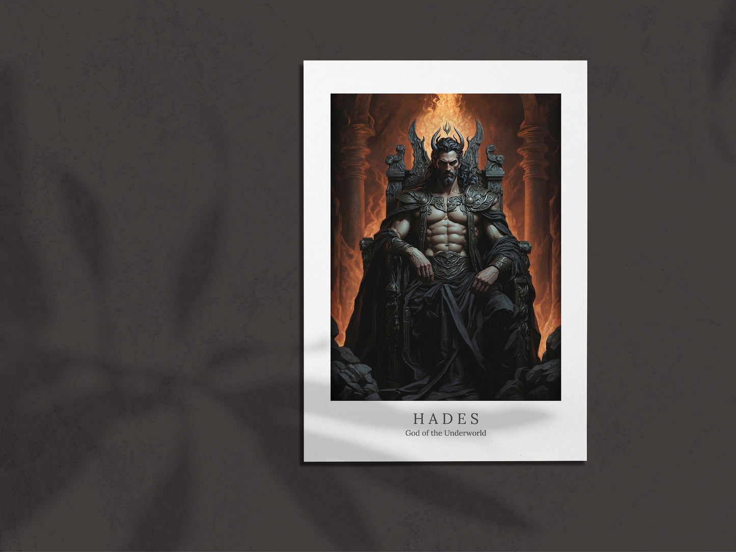 Hades Digital Art - God of the Underworld, God of the Dead, King of the Underworld, Hades Wall Painting Art, Greek Mythology, Hades Painting