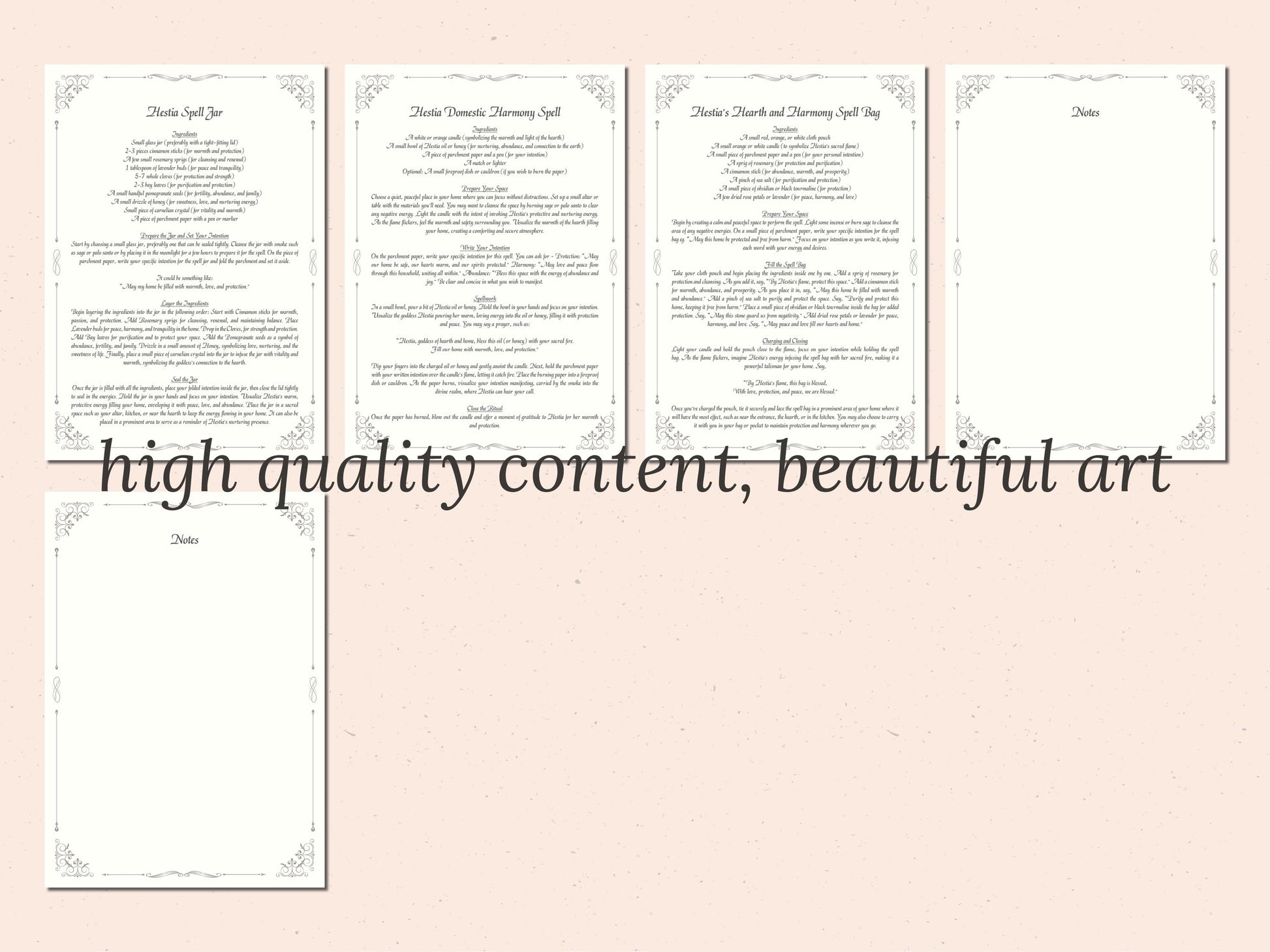 Hestia - Grimoire Pages, Goddess of Hearth, Home, Virgin Goddess, Witch Journal, Greek Goddess, Book of Shadows, Goddess of Hearth-fire