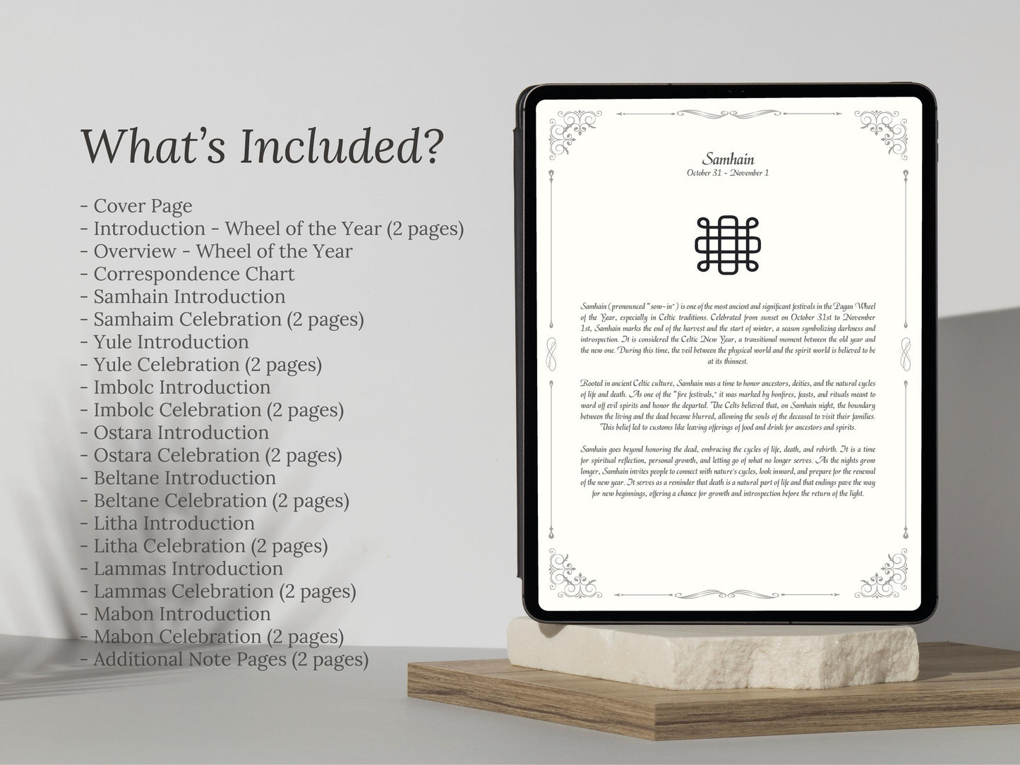 Wheel of the Year - Rituals and Ceremonies, Printable Grimoire Pages, Book of Shadows, Sabbats, Pagan Tradition, Witch Festival, Wicca