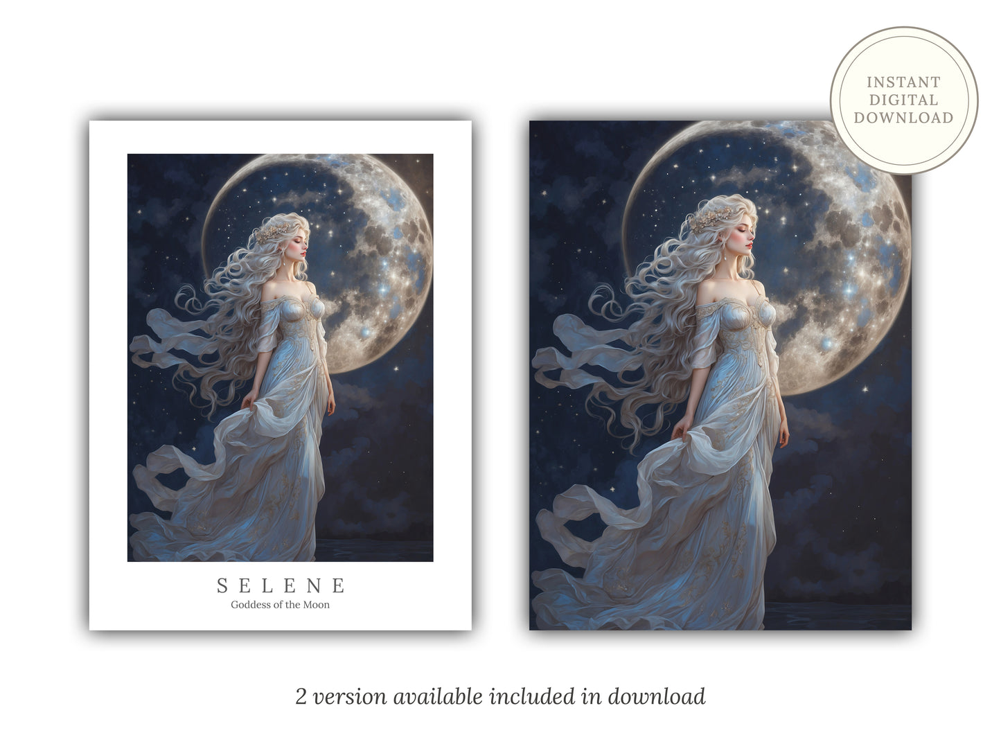 Selene - Goddess of the Moon - Digital Art