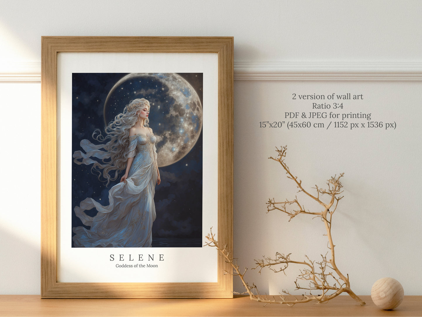 Selene - Goddess of the Moon - Digital Art