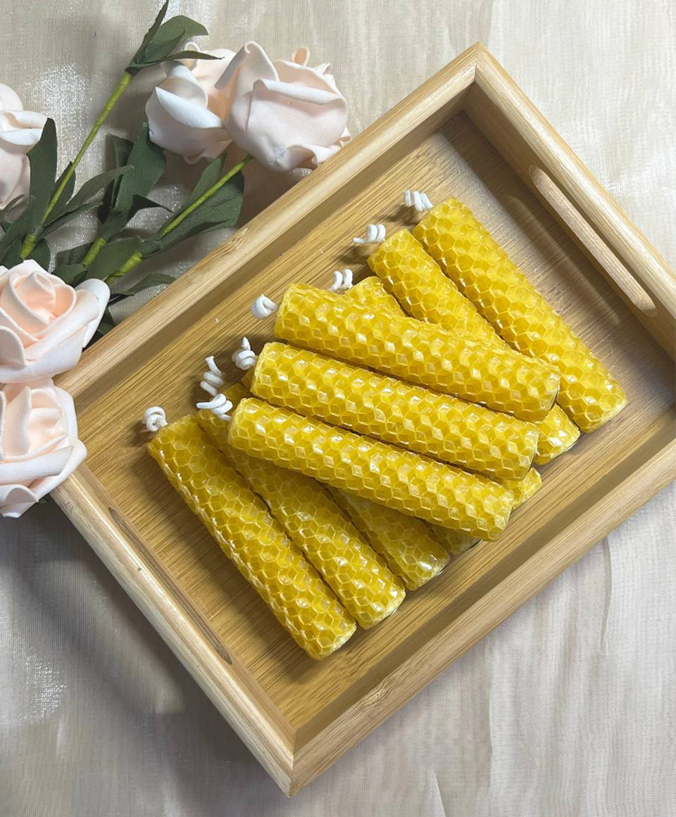 Organic Rolled Beeswax Candle