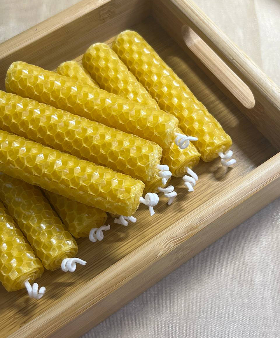 Organic Rolled Beeswax Candle