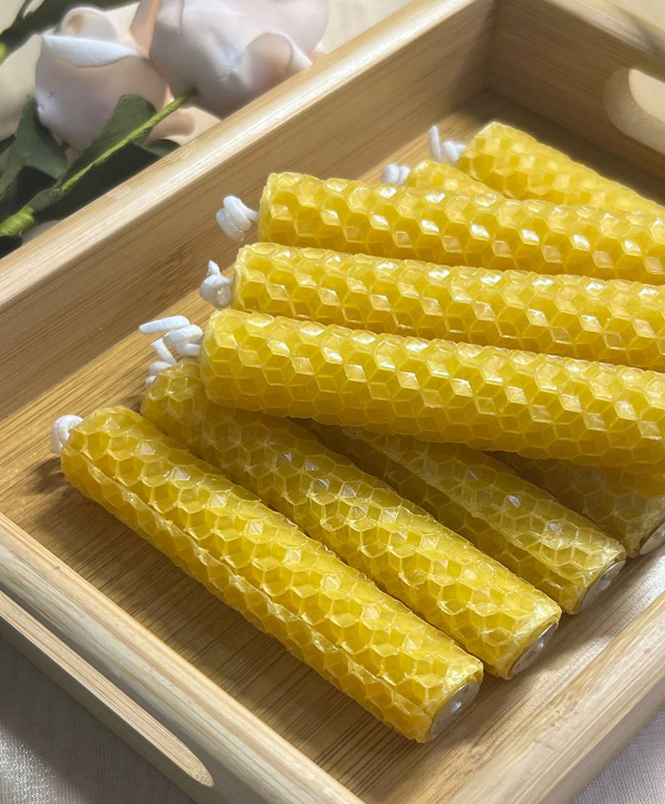 Organic Rolled Beeswax Candle