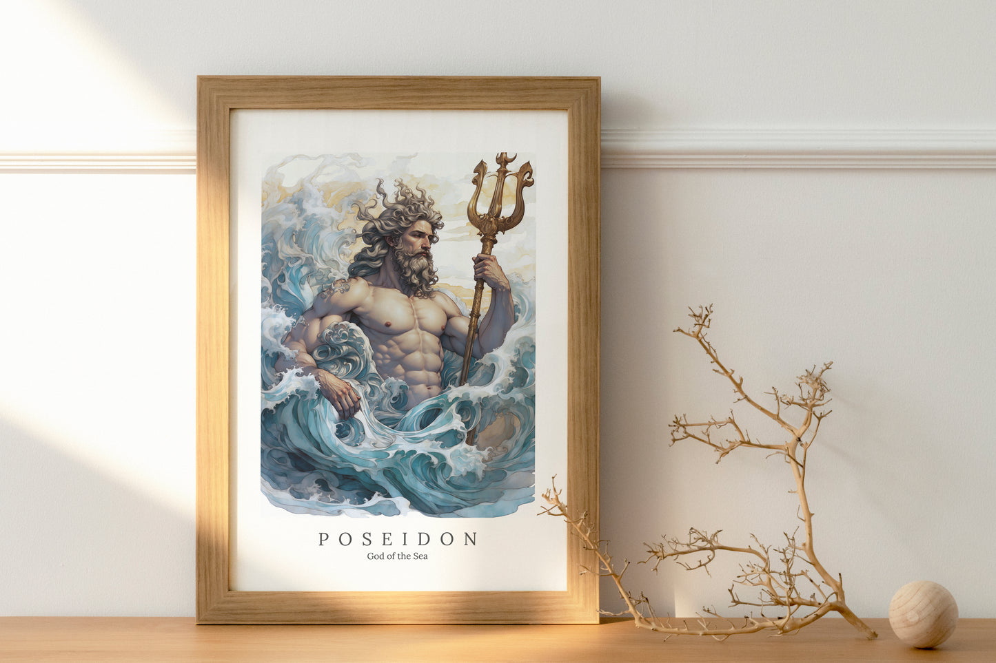 Poseidon - God of the Sea - Digital Art