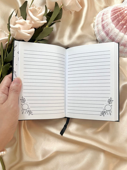 *Clearance* Vegan Leather Notebook with Clear Quartz