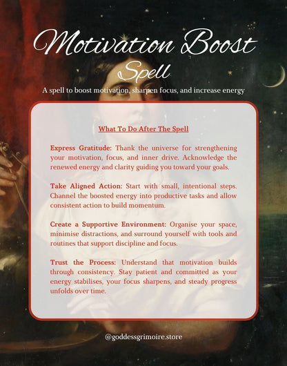 Motivation Boost Spell