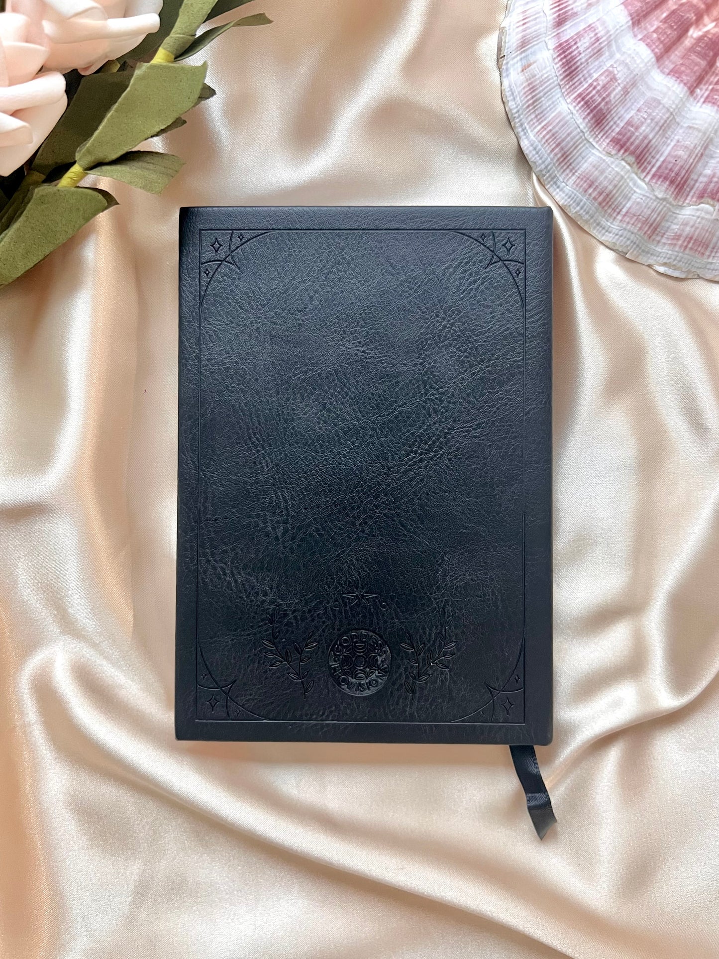 *Clearance* Vegan Leather Notebook with Clear Quartz