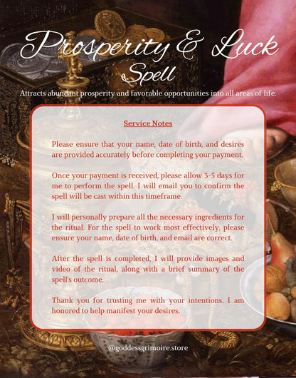 Prosperity and Luck Spell