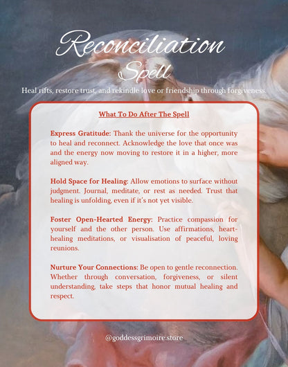 Reconciliation & Healing Spell