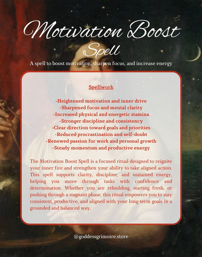 Motivation Boost Spell