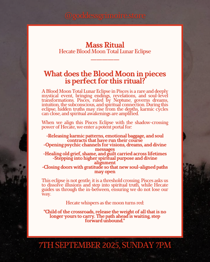 Mass Ritual - Hecate Blood Moon Total Lunar Eclipse Portal