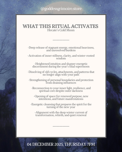 Mass Ritual - Hecate’s Cold Moon Mass Ritual