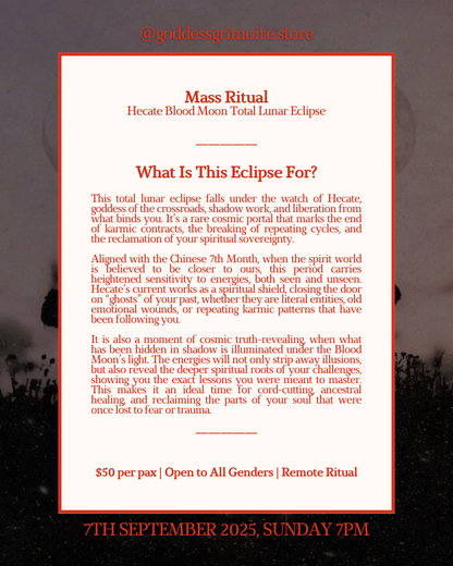 Mass Ritual - Hecate Blood Moon Total Lunar Eclipse Portal