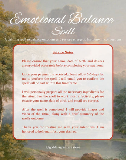 Emotional Balance Spell