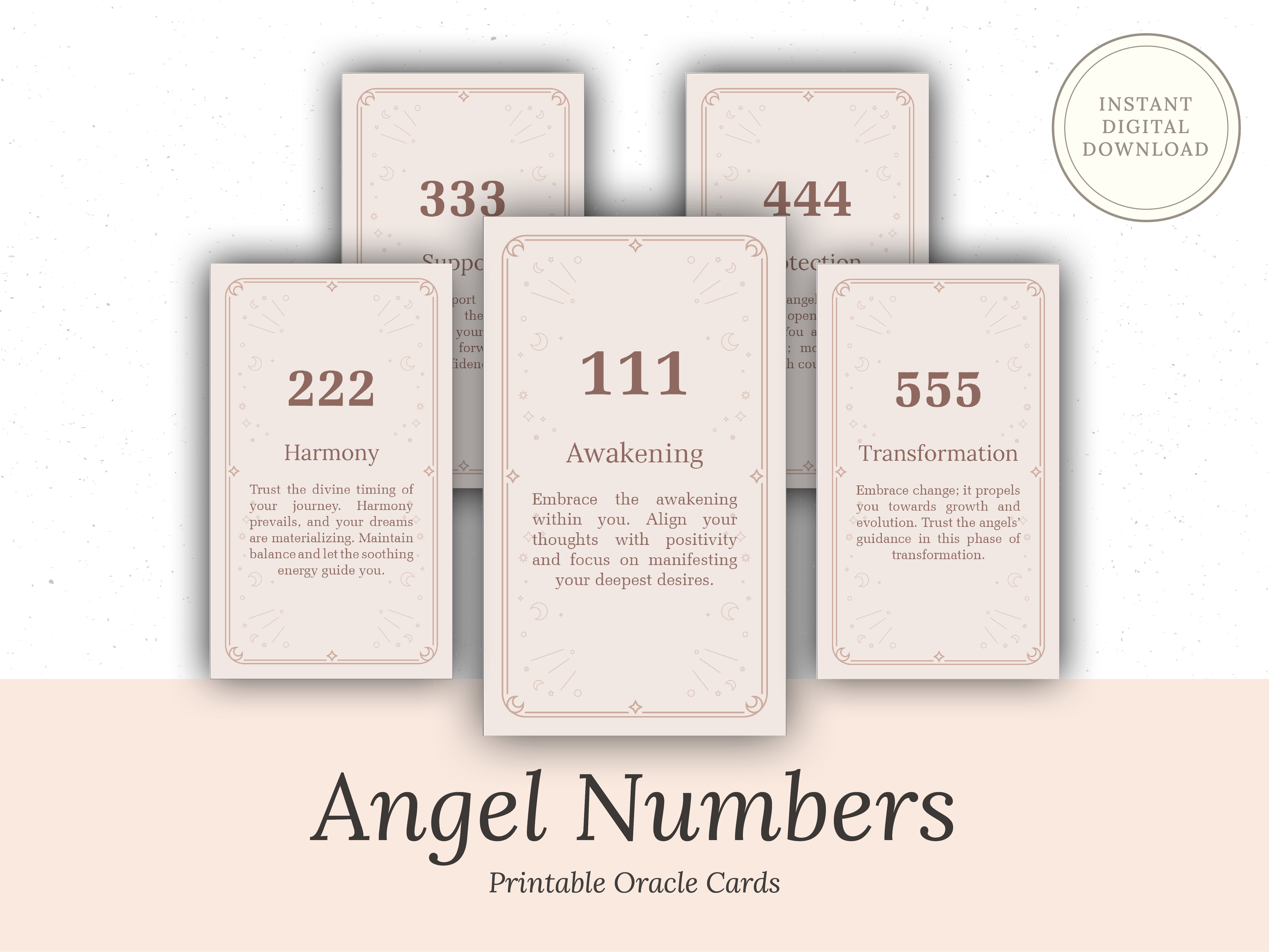 Angel Numbers - Printable Cards – Goddess Grimoire