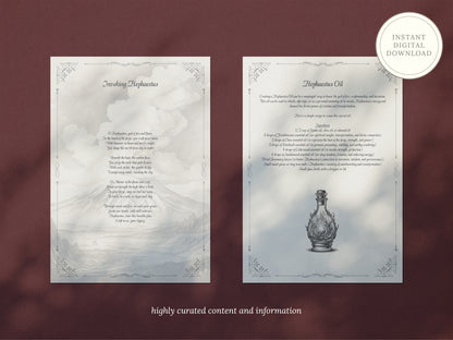 Hephaestus - God of Fire - Grimoire Pages