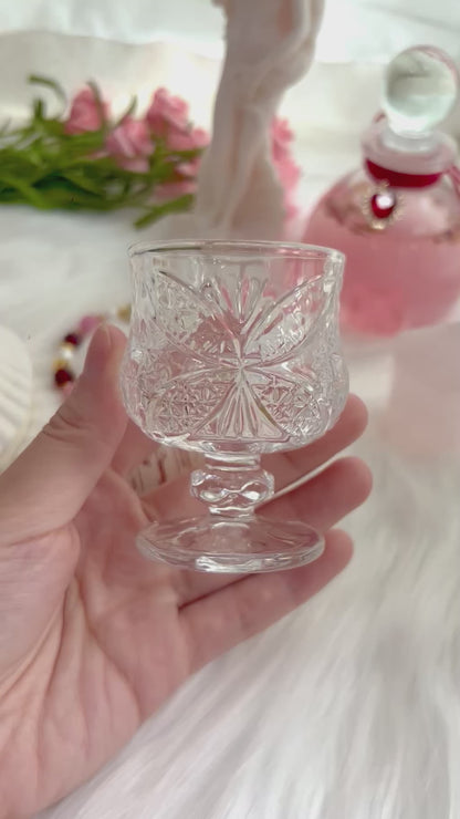 Crystal Glass Butterfly Chalice